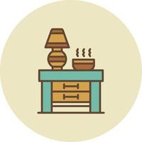 Nightstand Creative Icon Design vector