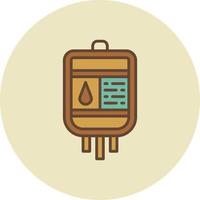 diseño de icono creativo de bolsa de sangre vector