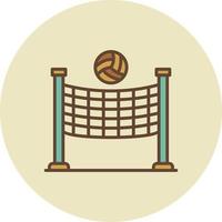 diseño de icono creativo de voleibol vector