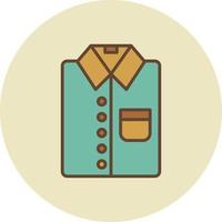 diseño de icono creativo de camisa vector