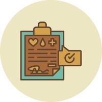 Medical Record Creative Icon Design vector