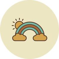 Rainbow Creative Icon Design vector