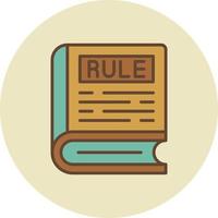 Rule Creative Icon Design vector