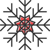 diseño de icono creativo de copo de nieve vector