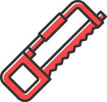 Hack Saw Creative Icon Design vector