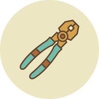 Joint Pliers Creative Icon Design vector