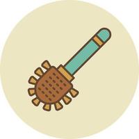 diseño de icono creativo de cepillo de baño vector