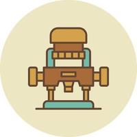 Router Machine Creative Icon Design vector