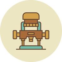 Router Machine Creative Icon Design vector