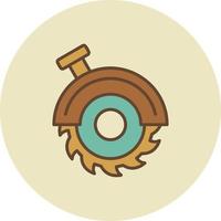 Circular Saw Creative Icon Design vector