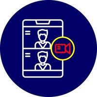 Videocall Creative Icon Design vector