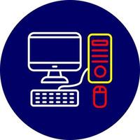 Computer Creative Icon Design vector