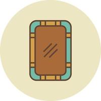 Mirror Creative Icon Design vector