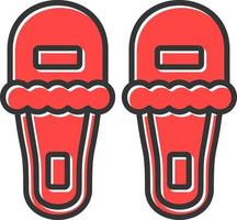 Slippers Creative Icon Design vector