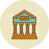 Greek Temple Creative Icon Design vector