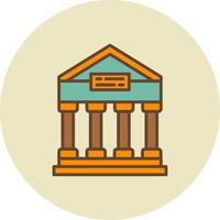 Greek Temple Creative Icon Design vector