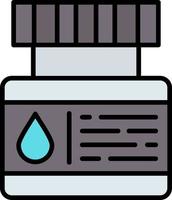 Ink Bottle Creative Icon Design vector