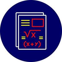 Maths Creative Icon Design vector