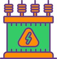 Power Transformer Creative Icon Design vector