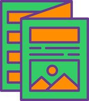 Brochure Creative Icon Design vector