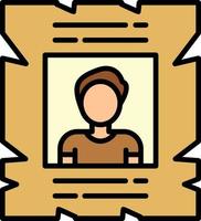 Wanted Creative Icon Design vector