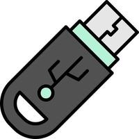 diseño de icono creativo usb vector