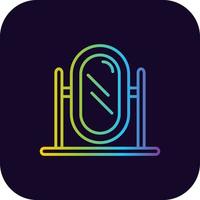 Mirror Creative Icon Design vector