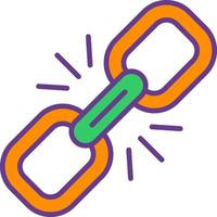 Link Creative Icon Design vector