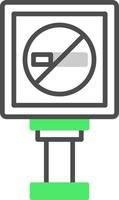 No Smoking Creative Icon Design vector