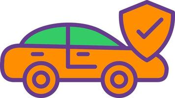 Car Insurance Creative Icon Design vector