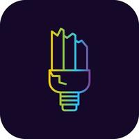 Light Bulb Creative Icon Design vector