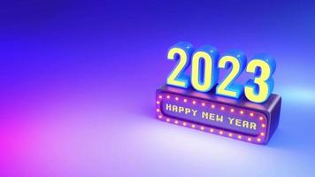 contento nuovo anno 2023 sfondo video