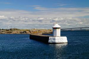 small swedish houses on the archipelago next to Gothenburg photo