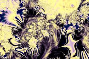 bright decorative yellow-purple pattern, abstract background, design photo