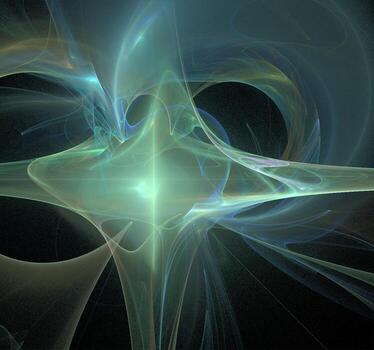 abstract background of bright blue lines on a black background, neural network, design photo