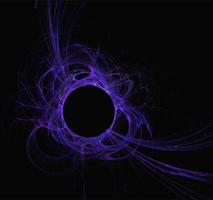 space fantasy illustration of blue planetary system on dark space background, art, design photo