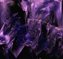 bright abstract background of glowing weaves of purple lines on a dark background, design, illustration photo