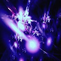 bright abstract background of glowing weaves of blue lines on a dark background, design, illustration photo