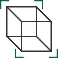 3d Cube Creative Icon Design vector