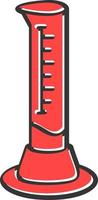 Graduated Cylinder Creative Icon Design vector