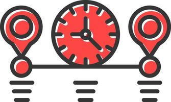 Time Line Creative Icon Design vector