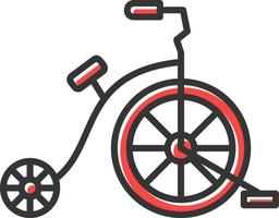 Circus Bike Creative Icon Design vector