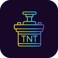 diseño de icono creativo tnt vector