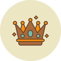 Crown Creative Icon Design vector