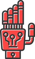 Robot Hand Creative Icon Design vector