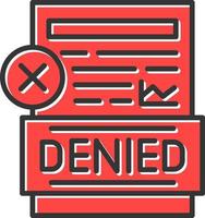 Denied Creative Icon Design vector