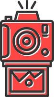 Instant Camera Creative Icon Design vector