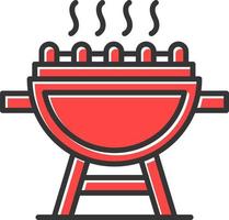 diseño de icono creativo de parrilla vector