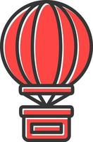 Hot Air Balloon Creative Icon Design vector