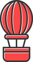 Hot Air Balloon Creative Icon Design vector